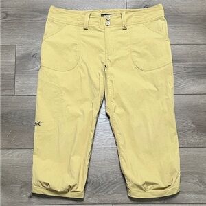 Arc’teryx Parapet Capri Lightweight Stretch‎ Hiking Knickers Pants Camel Tan 8